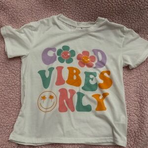 Kids 'Good Vibes Only' White T-Shirt